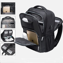 Cargar imagen en el visor de la galería, Mochila para ordenador portátil, viajes o deporte unisex con Puerto USB.
